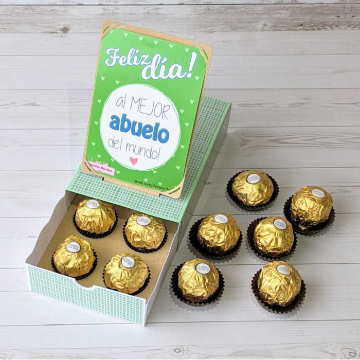 Caja Pop Up "Feliz día al mejor abuelo del mundo"