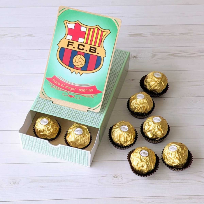 Caja Pop Up "Para el mejor padrino" - FC Barcelona