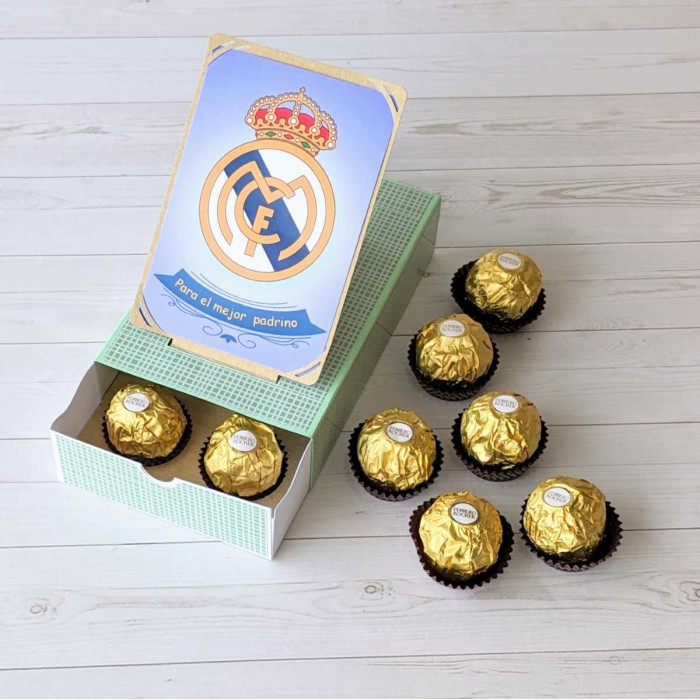 Caja Pop Up Para el mejor padrino - Real Madrid