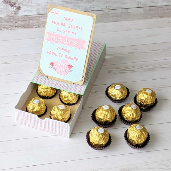 Caja Pop Up Tienes mucha suerte de ser mi madre porque...