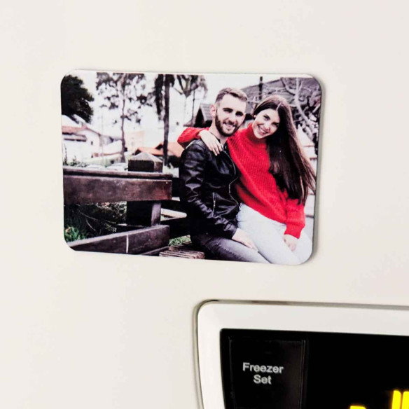 Imán rectangular personalizado con foto