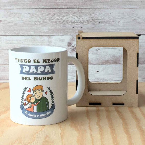 Taza "Tengo el mejor papá del mundo" - Niña