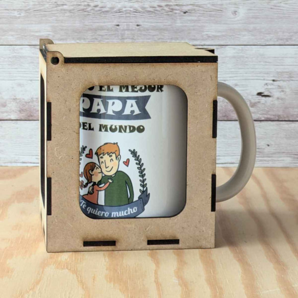 Taza "Tengo el mejor papá del mundo" - Niña