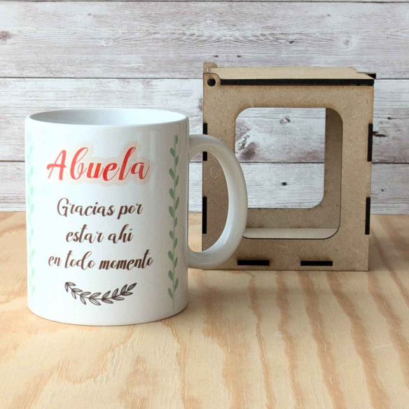 Taza "Abuela, gracias por estar ahí en todo momento"