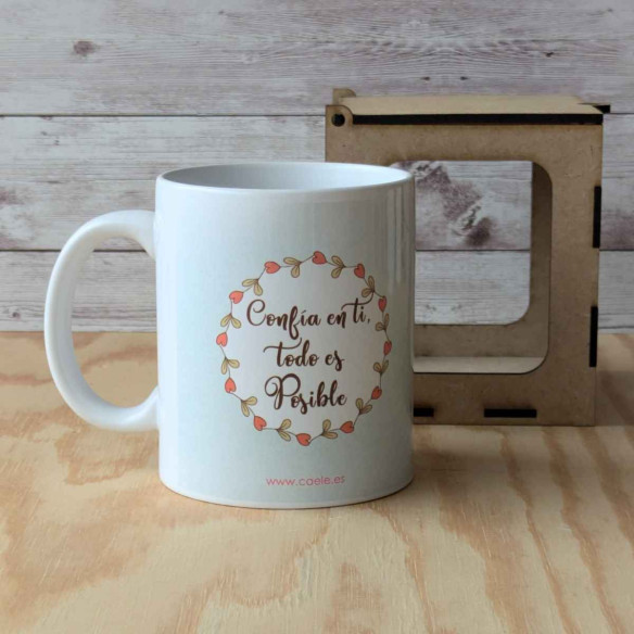 Taza Confía en ti. Todo es posible