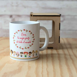 Taza Eres la mejor profe de todo el mundo