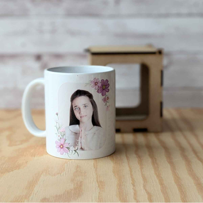 Taza Primera Comunión con Foto (Niña)