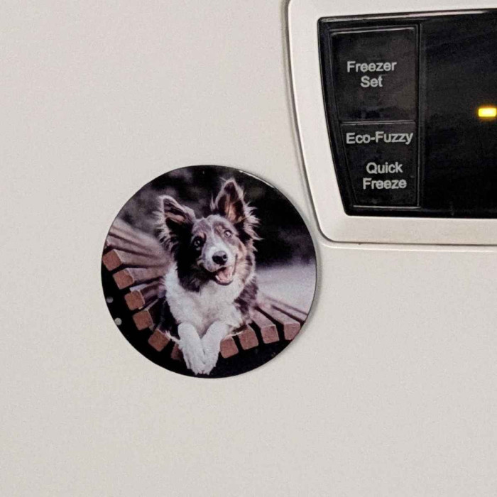 Imán redondo personalizado con foto