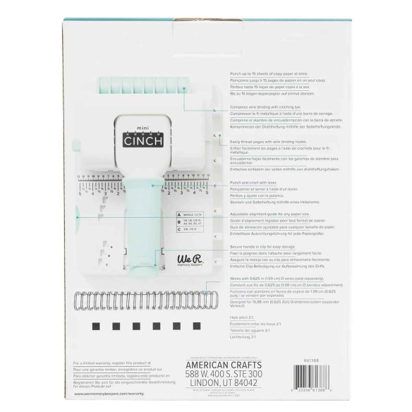 Encuadernadora Mini Cinch de We R Memory Keepers