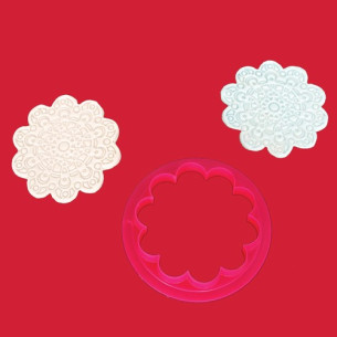 Cortador de fondant circular Festoneado 2