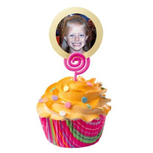 Picks o toppers para decoración de cupcakes