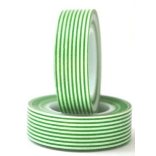 WASHI TAPE RAYAS verde oscuro