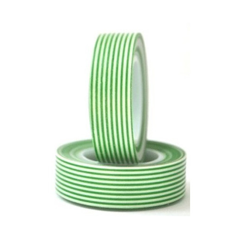 WASHI TAPE RAYAS verde oscuro