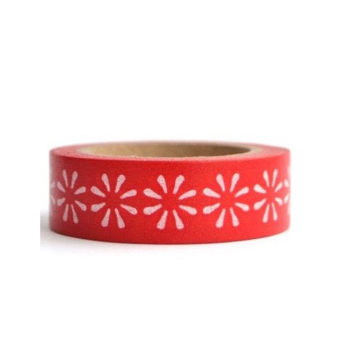 WASHI TAPE rojo MARGARITA