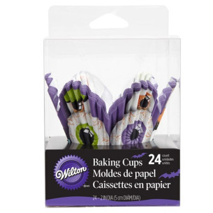 Cápsulas de cupcakes Pétalos con ojos para Halloween 2