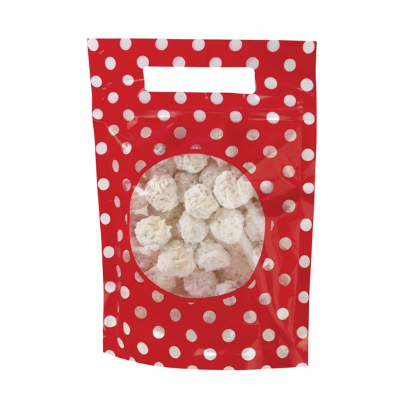 Bolsa Regalo Roja Lunares Blancos Wilton