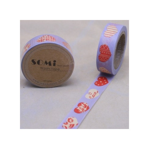 Washi Tape Corazones Grandes