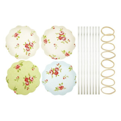 Kit para decoración de 8 tarros Rosas (24 pzs)