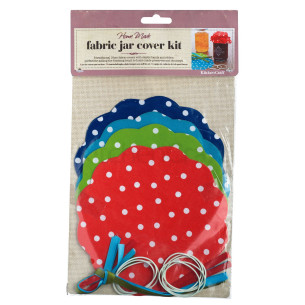 Kit para decoración de 8 tarros con diseño de Lunares (24 piezas)