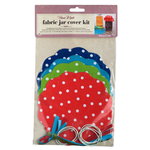 Kit para decoración de 8 tarros con diseño de Lunares (24 piezas)