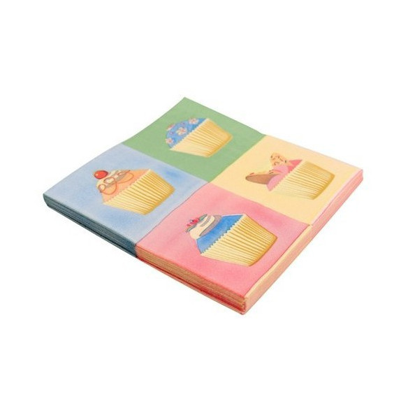 Servilletas doble capa Cupcakes Retro