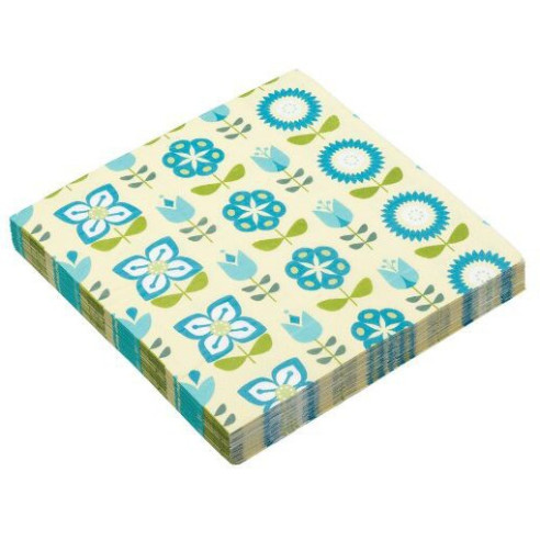 Servilletas de papel Flores Azules (20 uds)