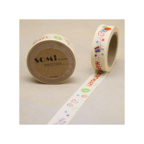 WASHI TAPE HAPPY BIRTHDAY