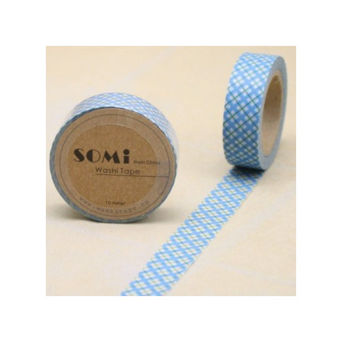 WASHI TAPE CUADROS Azules y Verdes