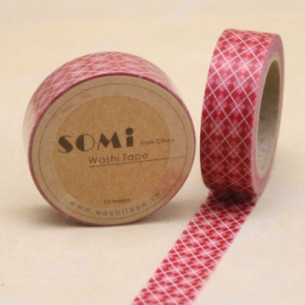 WASHI TAPE Rojo ROMBOS