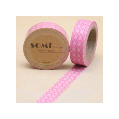 WASHI TAPE Rosa ROMBOS