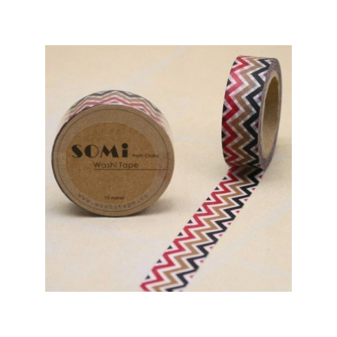 WASHI TAPE ZIG ZAG Colores Mod.2