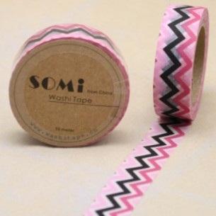 WASHI TAPE ZIG ZAG Colores Mod.3
