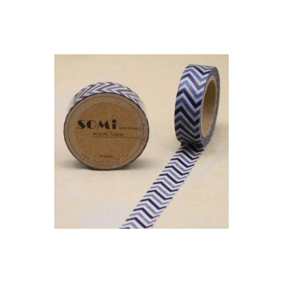 WASHI TAPE ZIG ZAG Azul