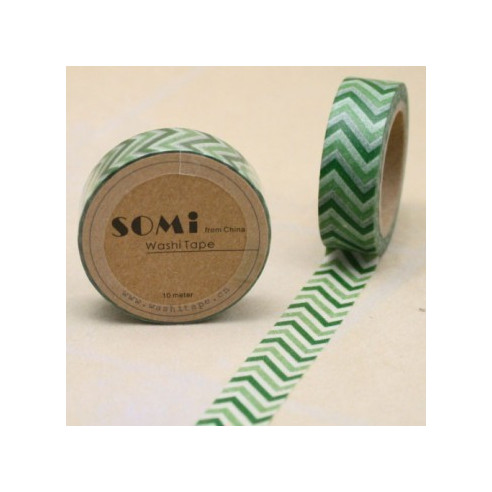 WASHI TAPE ZIG ZAG Verde