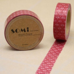 WASHI TAPE Rojo FLOR DE ESTRELLA