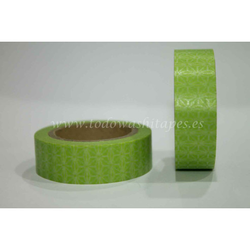 WASHI TAPE Verde FLOR DE ESTRELLA