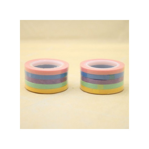 WASHI TAPE Set 5 Colores