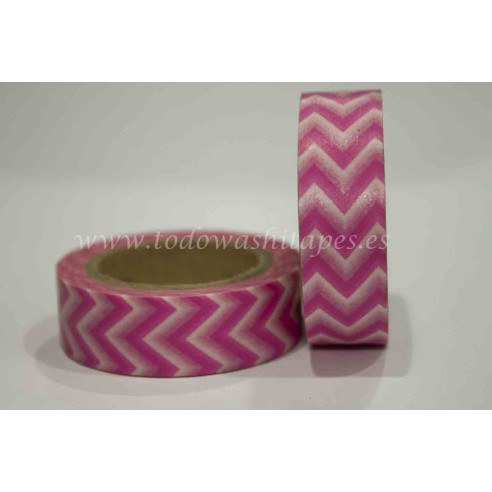 WASHI TAPE ZIG ZAG Rosa