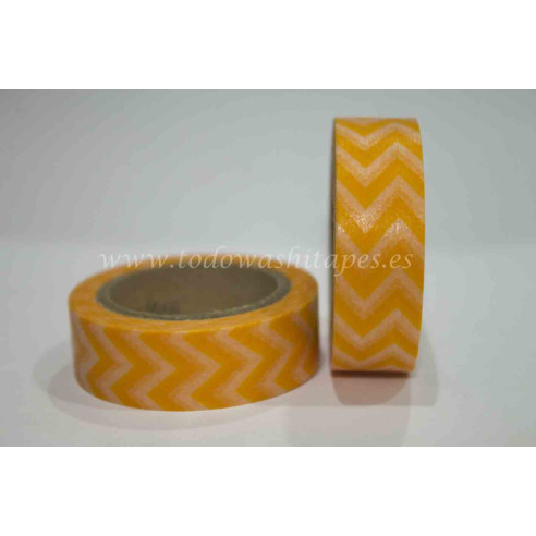 WASHI TAPE ZIG ZAG Naranja