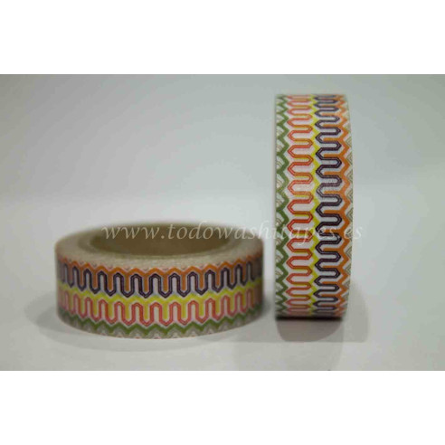 WASHI TAPE ZIG ZAG colores