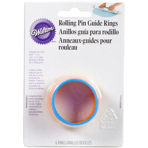 Set 4 Anillos Guía para rodillos  de fondant grandes Wilton