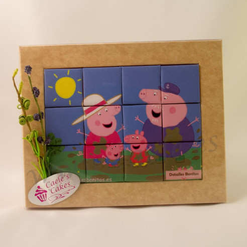 Puzzle de chocolate "Peppa Pig"