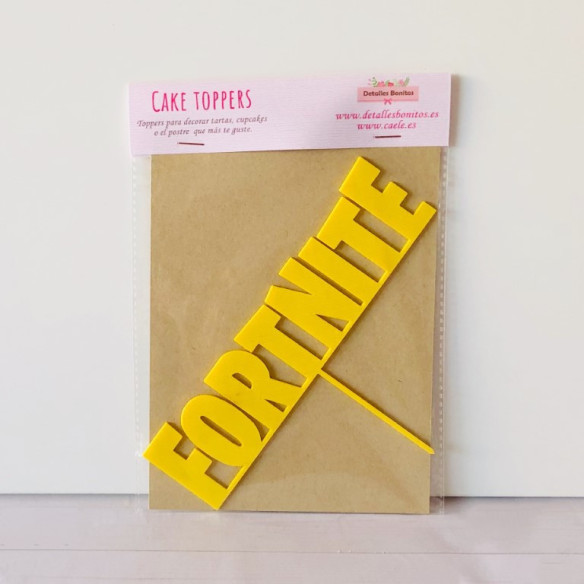 TOPPER para tartas FORTNITE