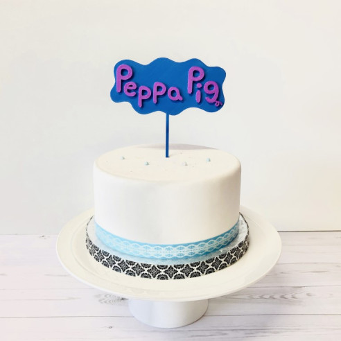 TOPPER para tartas PEPPA PIG