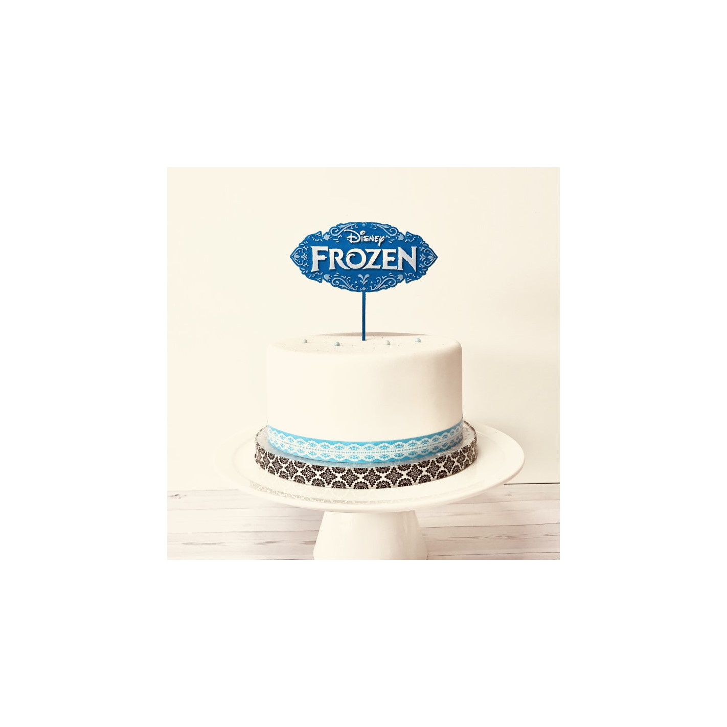 Topper para tartas Frozen. Topper personalizado.