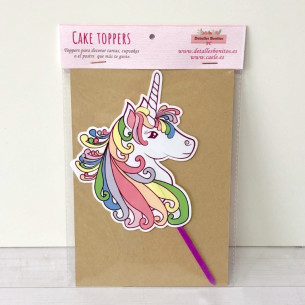 TOPPER para tartas UNICORNIOS 2