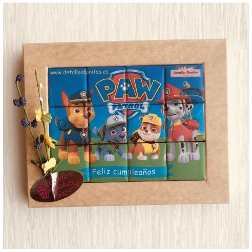 Puzzle de chocolate "Patrulla canina"