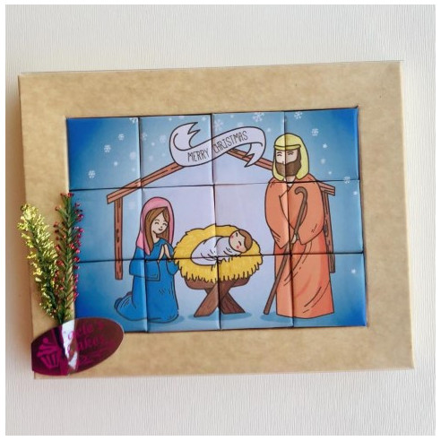 Puzzle de chocolate "Merry Christmas"