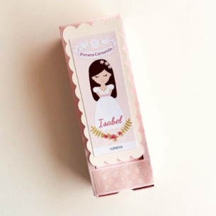 Caja con bombones Ferrero Rocher para detalle de primera Comunión