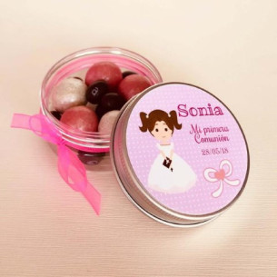 Caja con bombones para detalle de primera Comunión 2